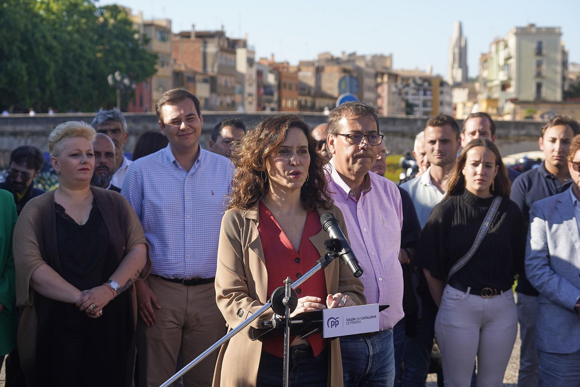 La visita d'Isabel Díaz Ayuso a Girona