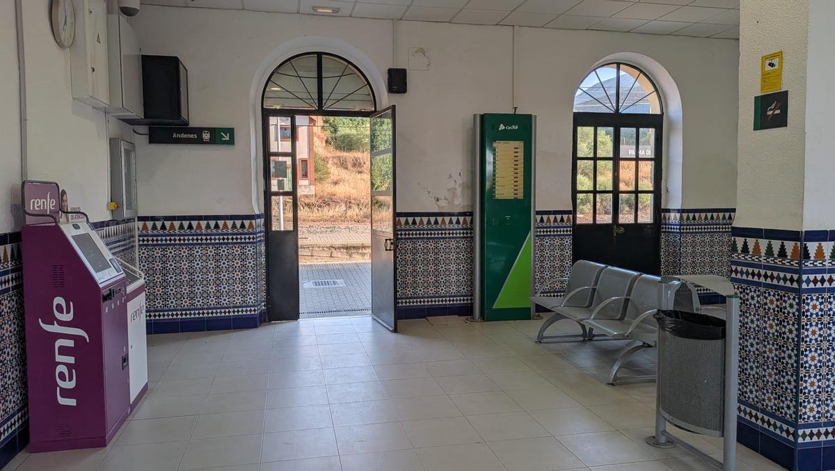 Interior de la estación de tren de Palma del Río.