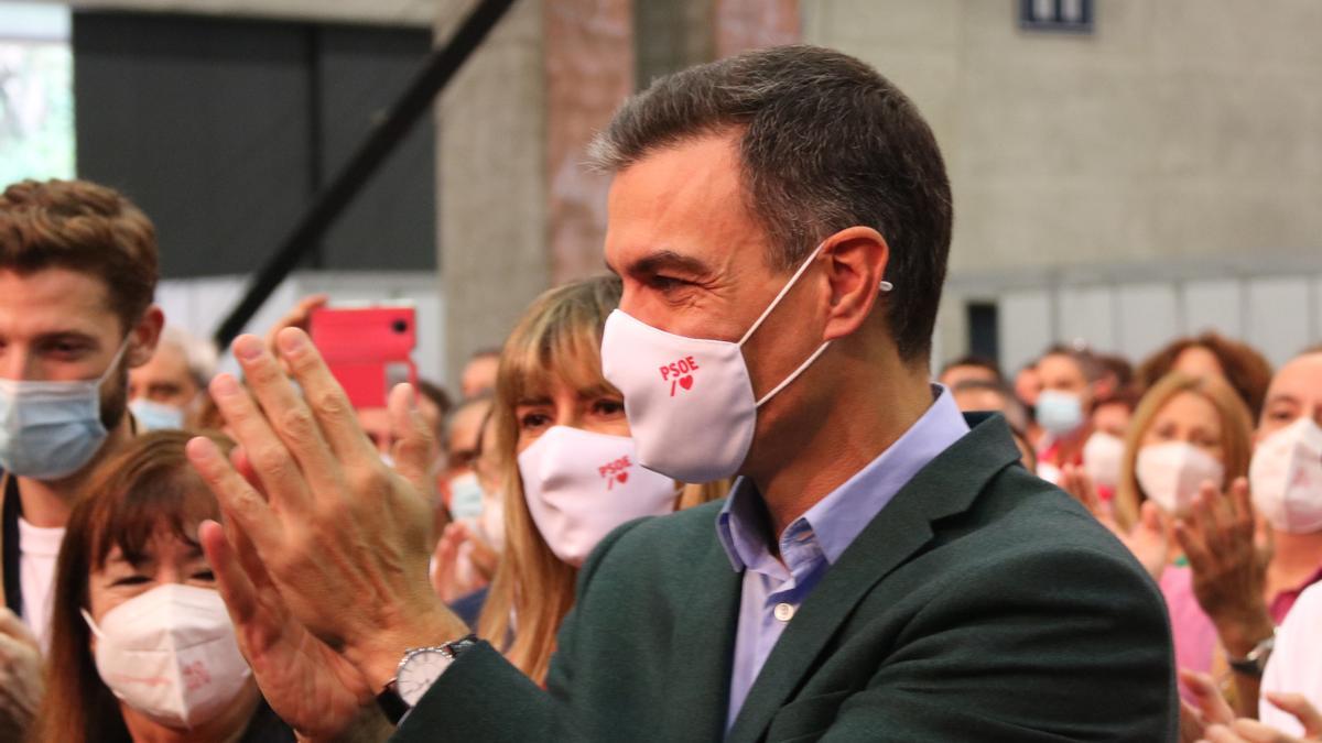 El president del govern espanyol i secretari general del PSOE, Pedro Sánchez, aquest 17/10/2021 al Comité Federal del PSOE