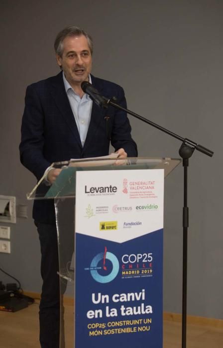 Jornada sobre la sotenibilidad climática "Un cambio en la mesa. Construyendo un nuevo mundo sostenible"