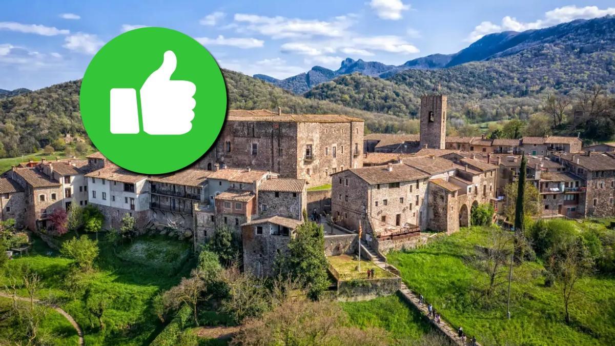 Santa Pau, pueblo de Girona