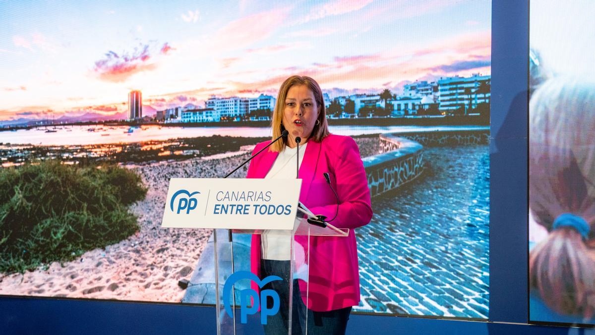 La presidenta insular, Astrid Pérez