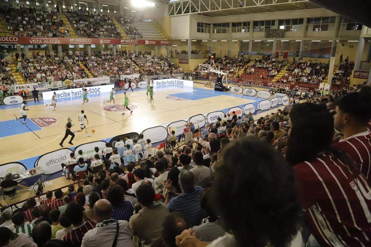 Imagen desde la grada de Vista Alegre durante el pasado Coto Córdoba-Amics Castelló.