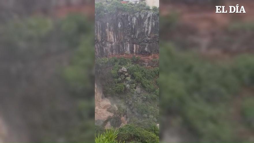 Cascada en el barranco de Valle Jiménez, en Tenerife