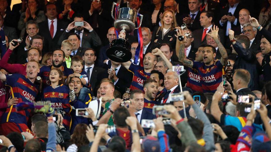 Las imágenes de la celebración del Barcelona en la Copa