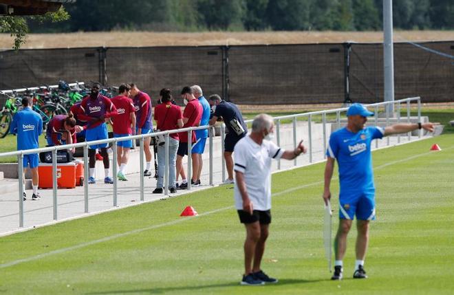 Las mejores imágenes del entrenamiento de hoy del Barça en Alemania