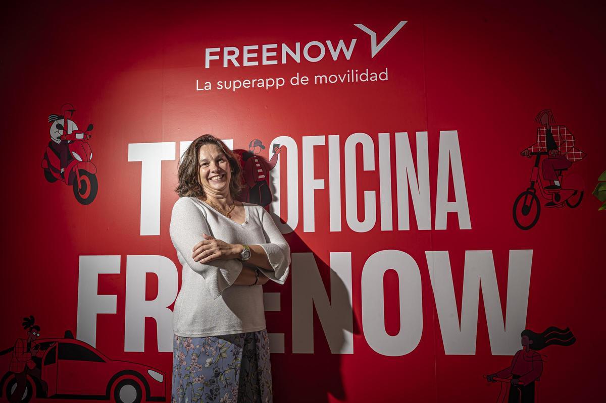 García Frontera, en la oficina de Free Now en Barcelona, el pasado 5 de octubre