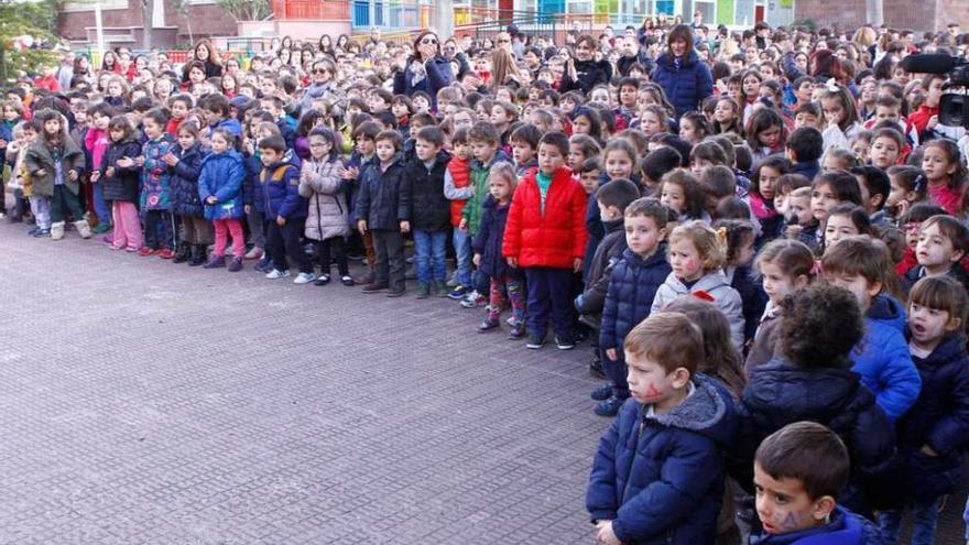 Los más pequeños del colegio Corazón de María, durante una actividad del curso pasado.