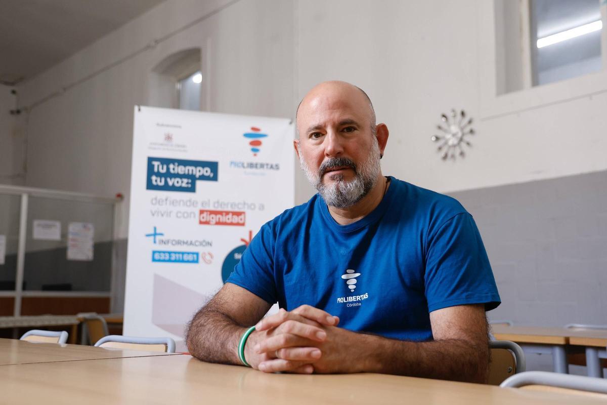 Eduardo García, delegado de Prolibertas en Córdoba y responsable del comedor trinitario.