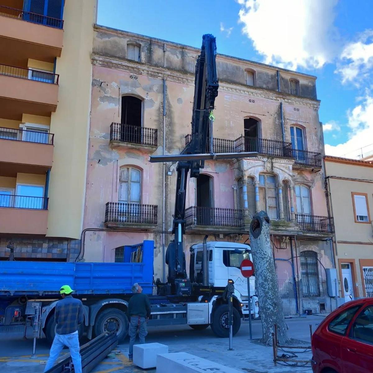 La Casa Sol on han començat les obres.