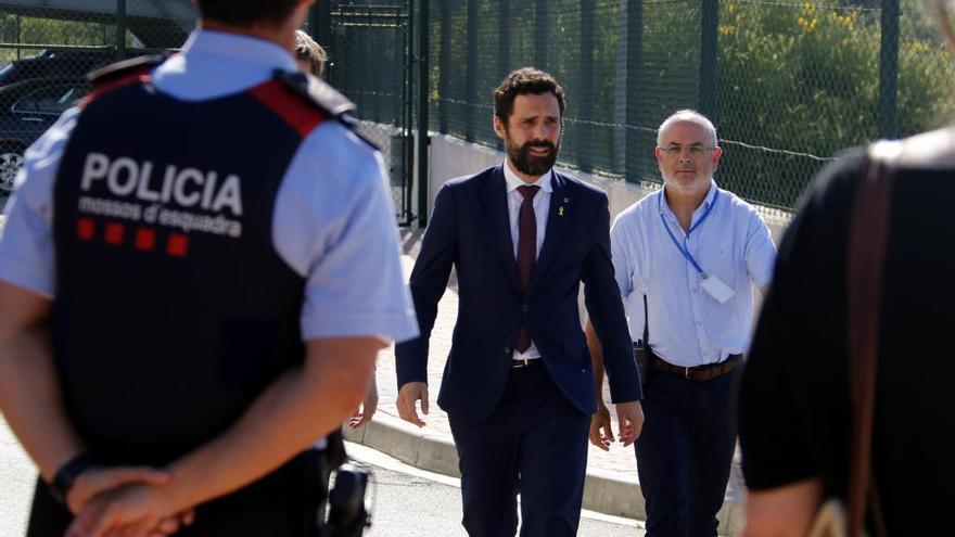 El president del Parlament, Roger Torrent, al Puig de les Basses