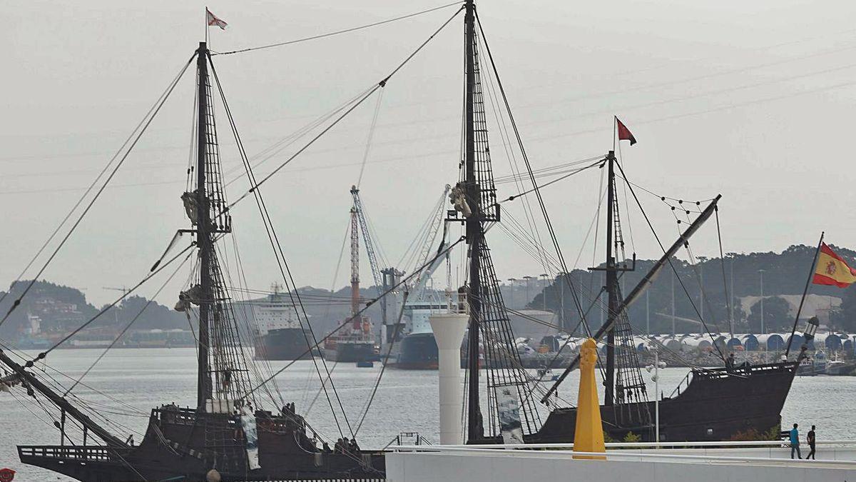 El galeón "Andalucía", un museo flotante que imita los navíos del XVII,  amarra en la ría - La Nueva España