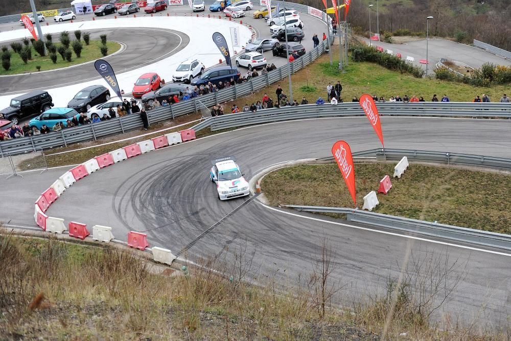 Exhibición automovilística en Langreo