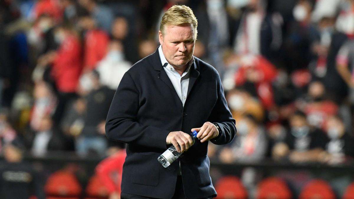 Ronald Koeman durante el último partido que dirigió como entrenador del Barça