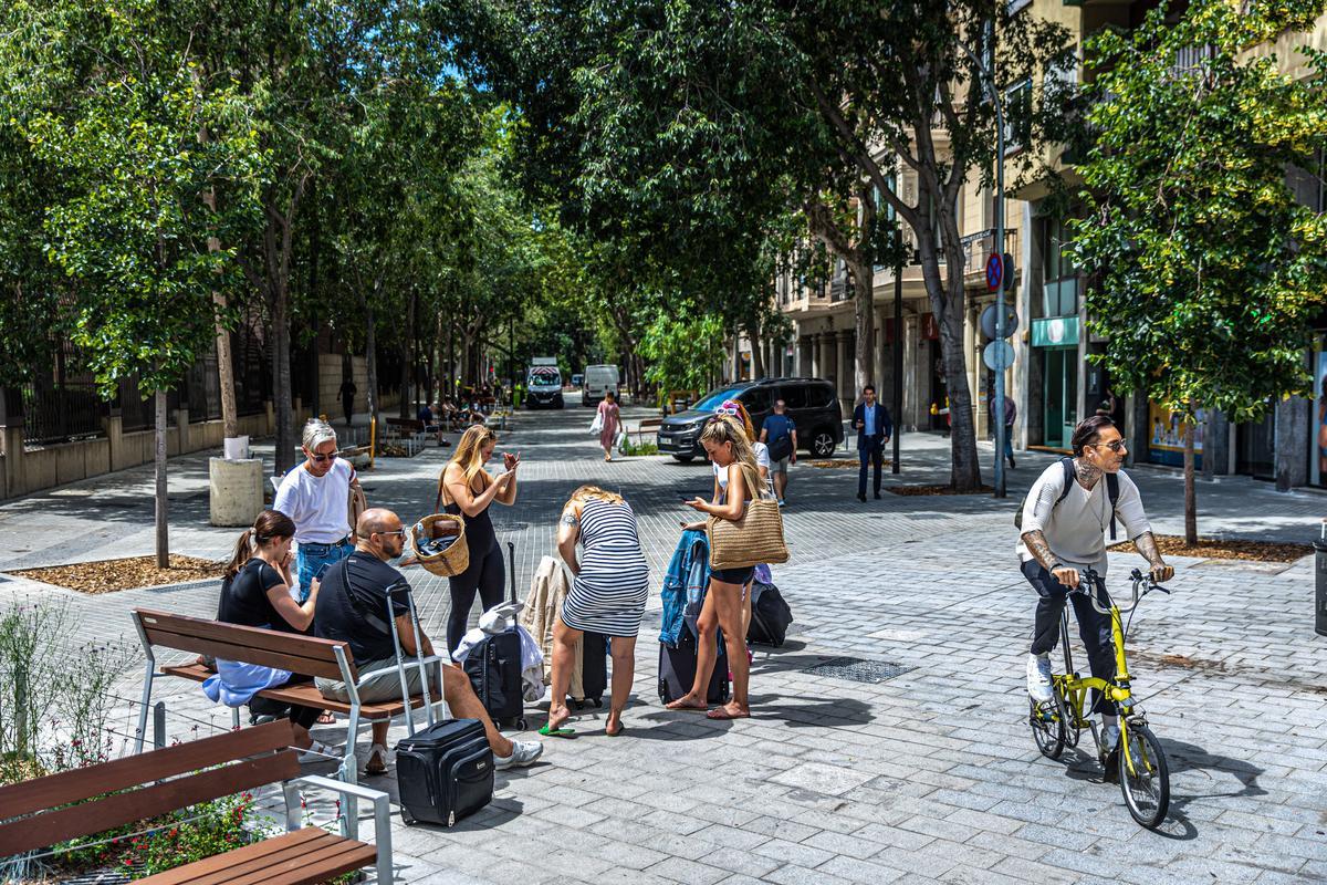 Escenas inesperadas de la Superilla del Eixample