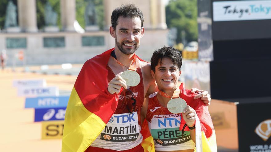 Álvaro Martín y María Pérez son los vigentes campeones del mundo de 20 km marcha.