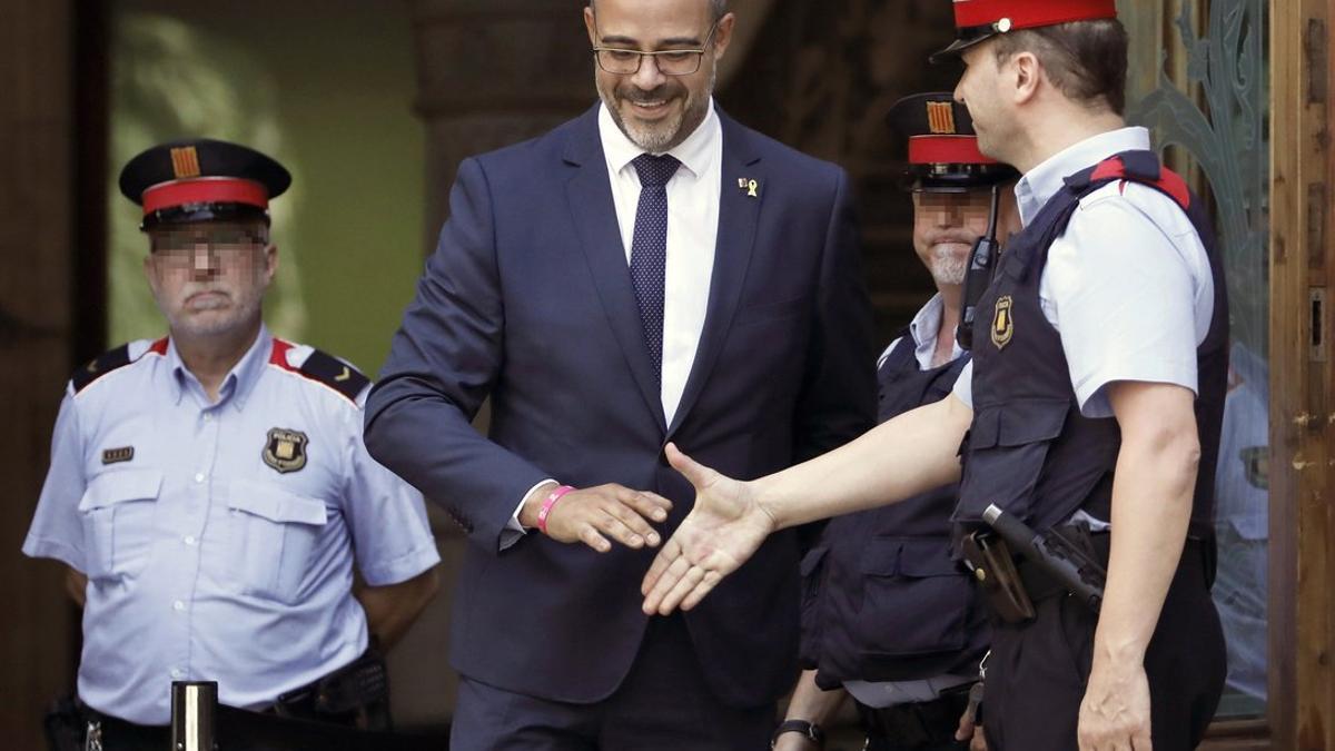 Miquel Buch, a su salida del Tribunal Superior de Justícia de Catalunya, en julio del 2019.