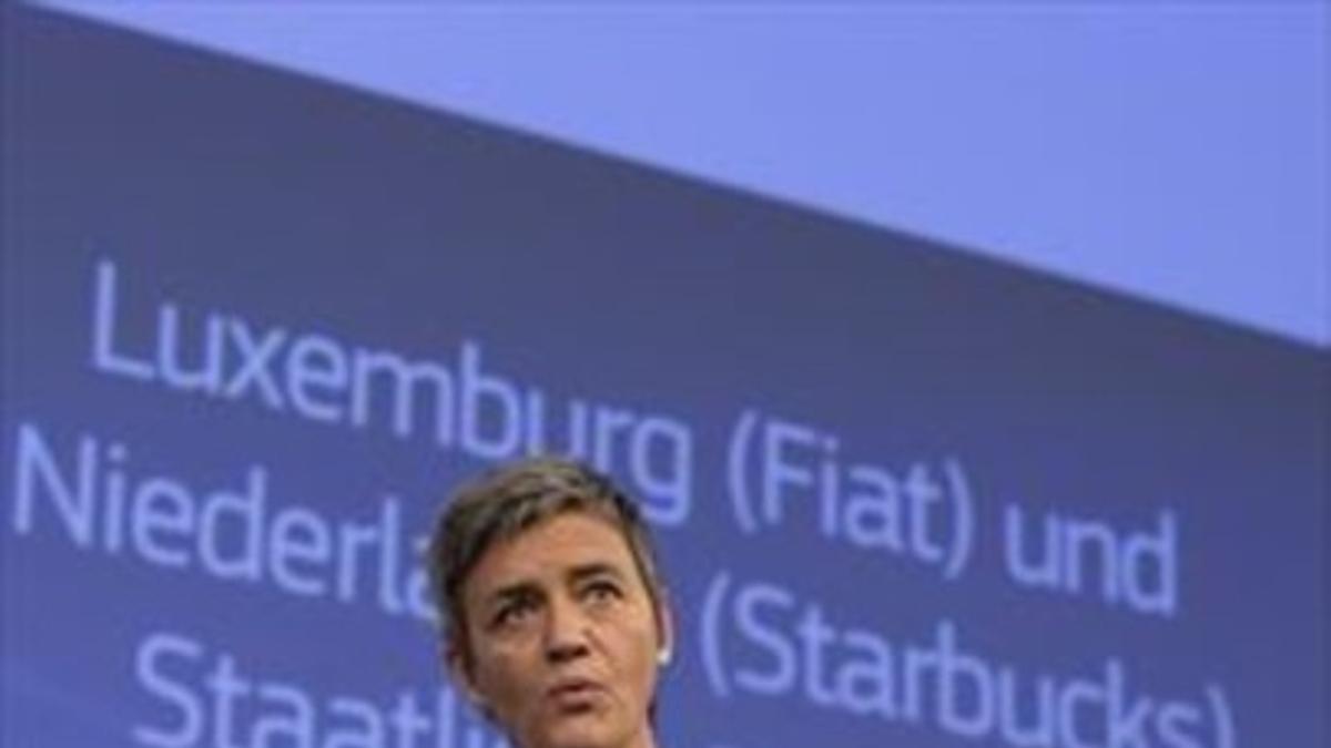 La comisaria de Competencia Margrethe Vestager, ayer en Bruselas.