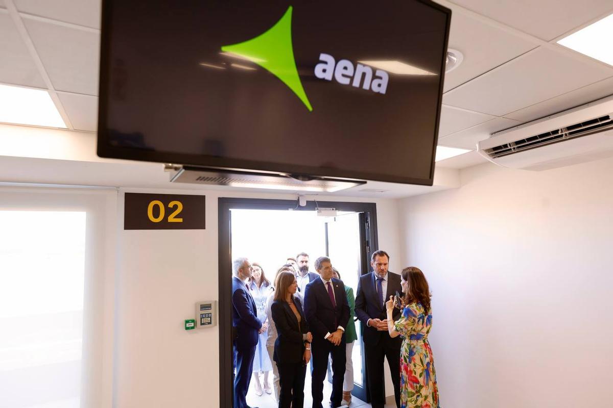 Detalle de las nuevas instalaciones inauguradas hoy en el aeropuerto de Córdoba.