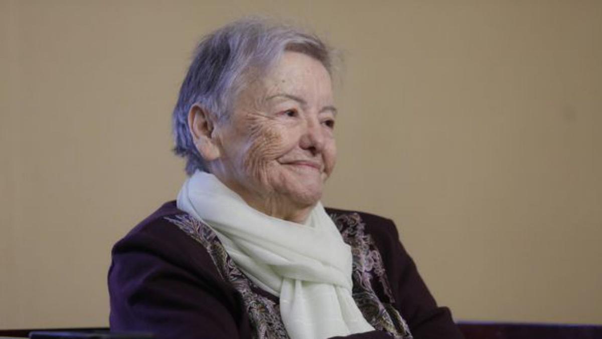 María Galiana, en su última visita a Avilés.