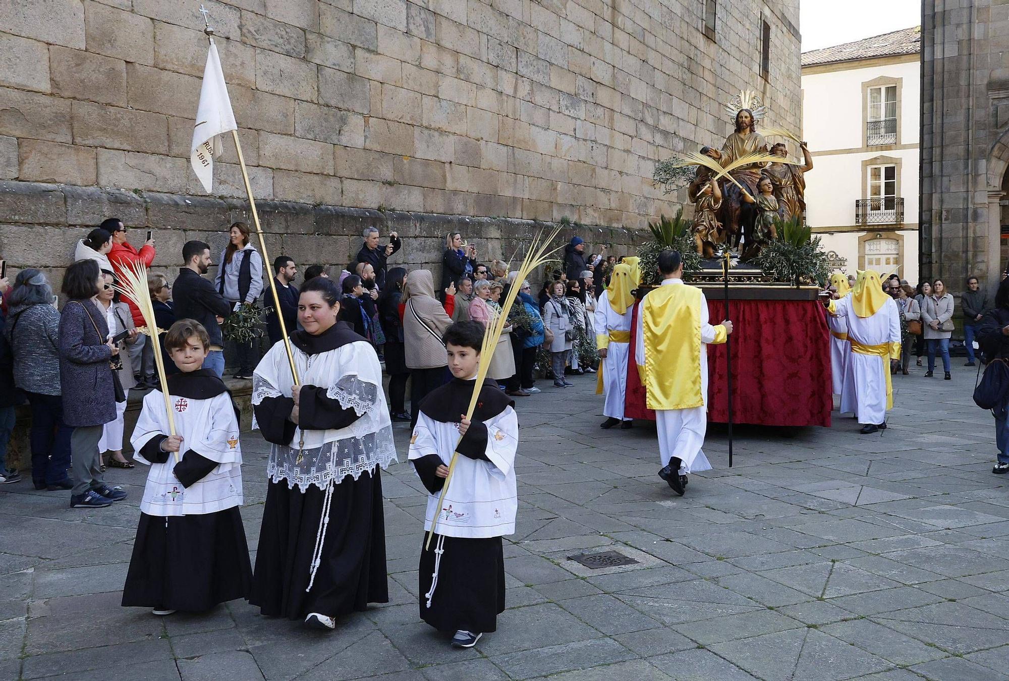 Procesión de la Borriquita y bendición de palmas en el Domingo de Ramos