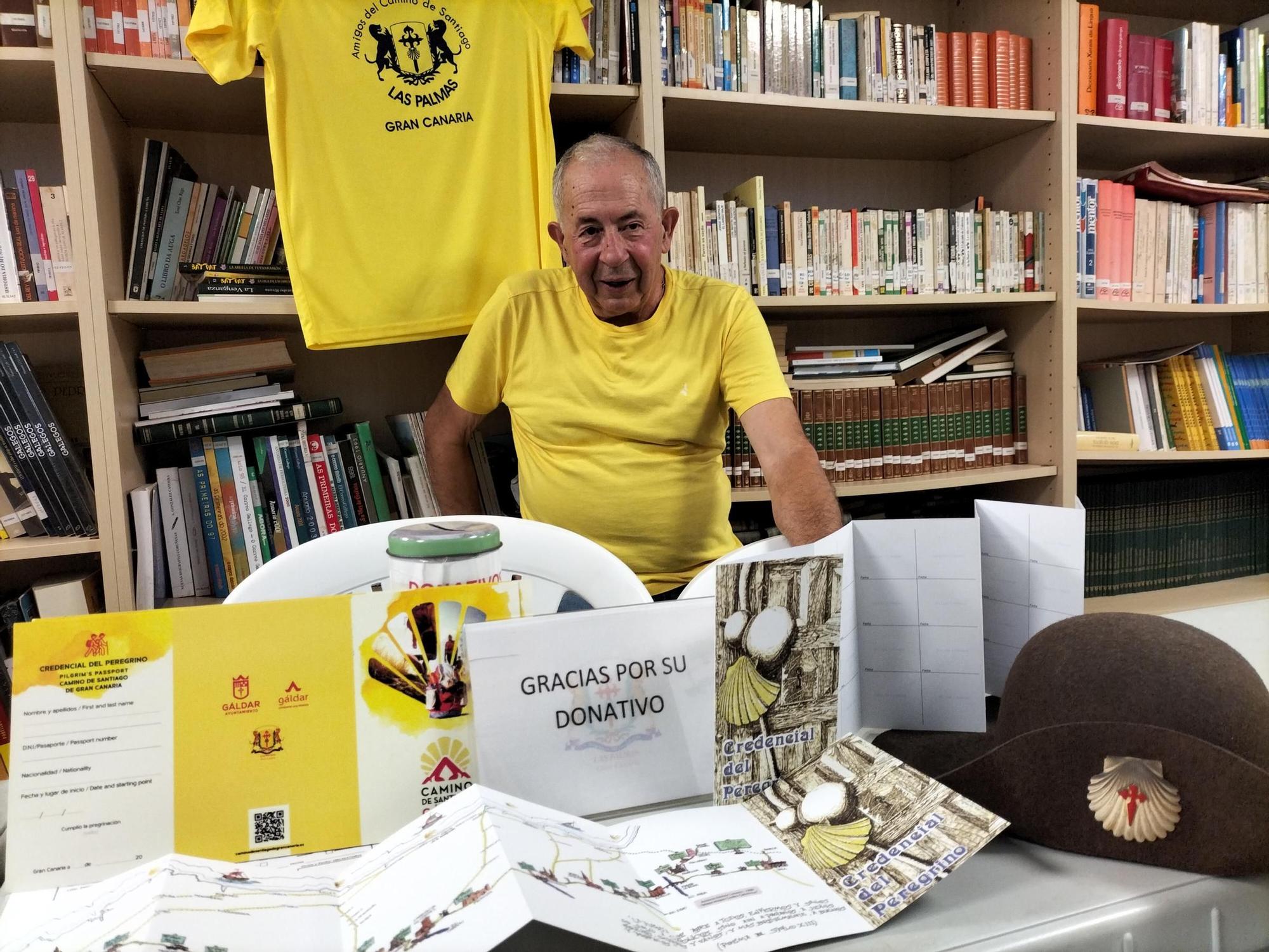 Luis Valentín Mateo, presidente de la Asociación de Amigos del Camino de Santiago de Las Palmas