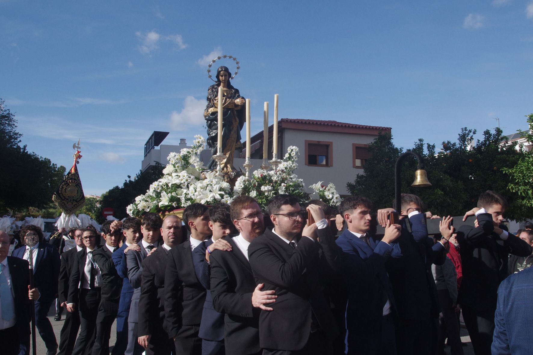 Procesión de la Inmaculada desde la parroquia de La Purísima