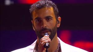 Marco Mengoni en el Festival de Sanremo 2023.