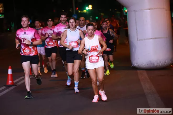 Las mejores imágenes de la carrera nocturna de Murcia