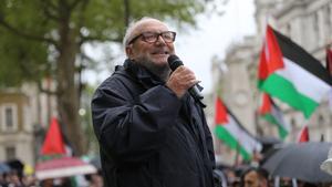 Archivo - El izquierdista George Galloway durante una manifestación a favor de Palestina