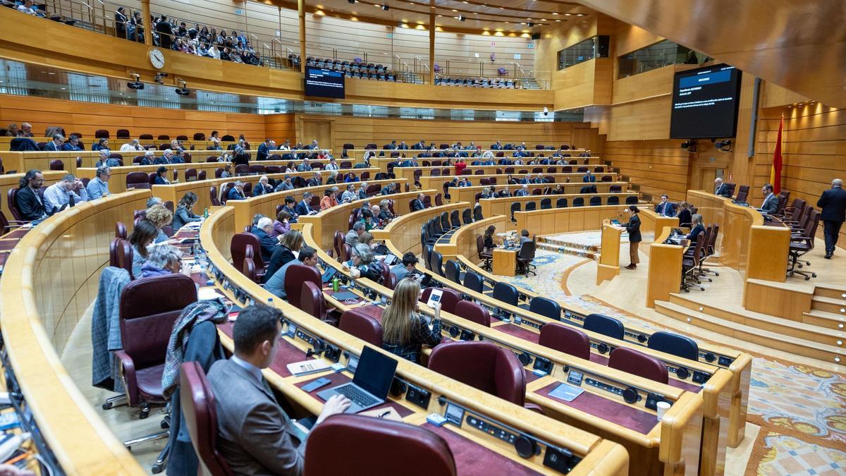 El ple del Senat, on s'ha celebrat el debat del Congrés sobre la reforma de la Constitució, en una imatge d'arxiu