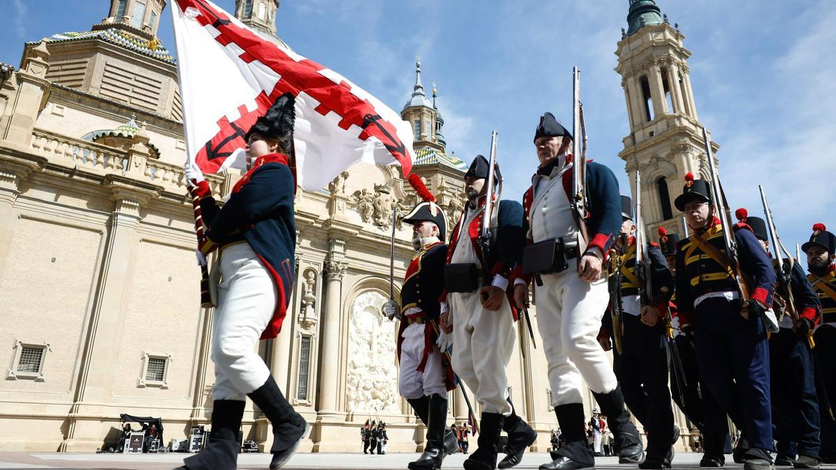 Zaragoza se engalana para recrear los Sitios de 1808