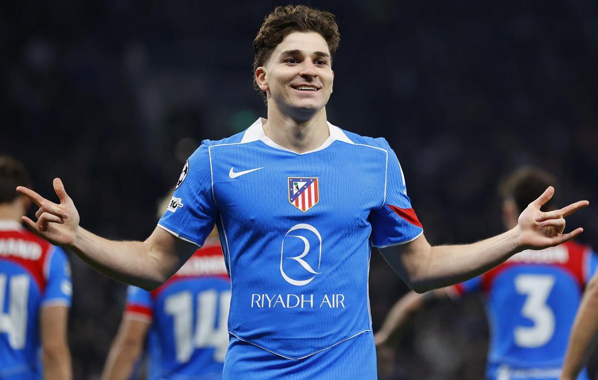 Julián Álvarez, goleador del Atlético en Londres