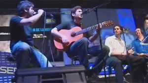 Gasol ja va cantar amb Estopa a Alacant en una edició del programa ’El Larguero’ de la Cadena SER, el setembre del 2009.