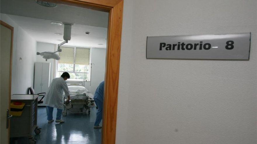 Acceso a un paritorio en un hospital.