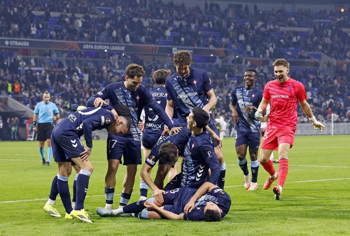 La victoria europea del Celta en Lyon, en imágenes La victoria europea del Celta en Lyon, en imágenes