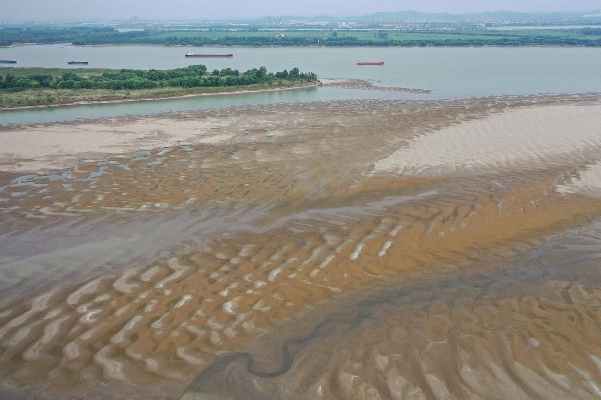 Sequía histórica en el río Yangtze, en China