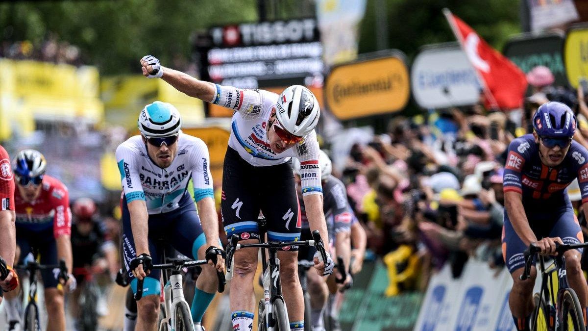 El belga Tim Merlier se impone en la tercera etapa del Tour.