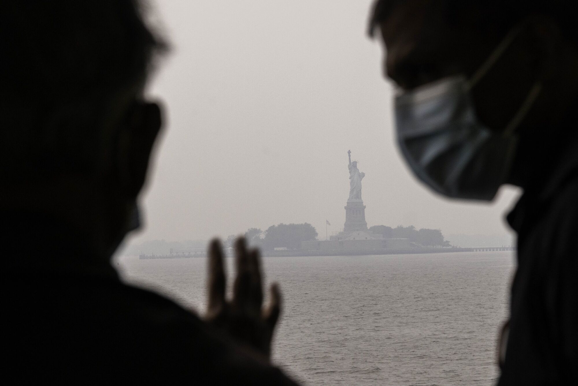 Nueva York cubierta por el humo