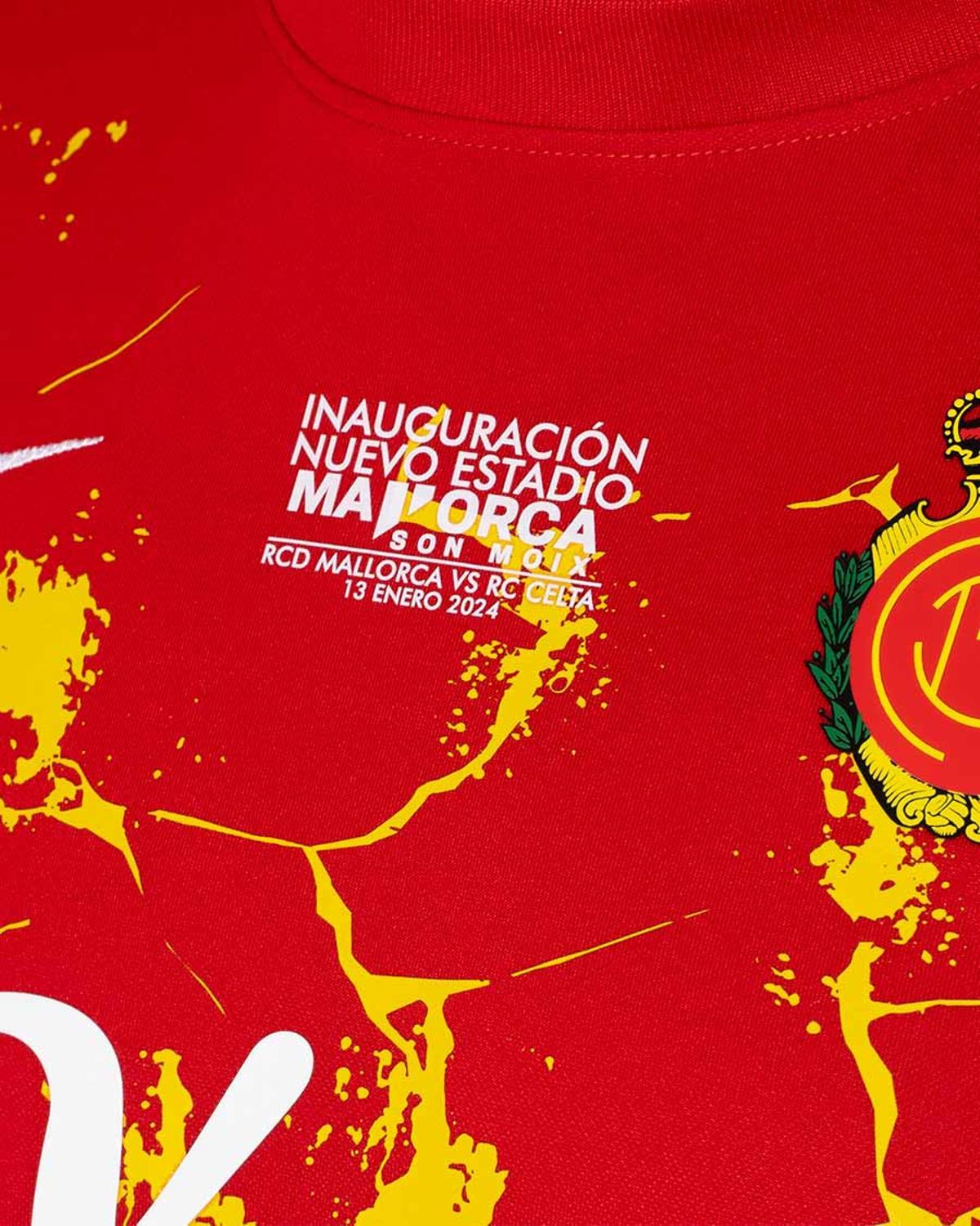 RCD Mallorca-Celta. Detalle de la camiseta del Mallorca