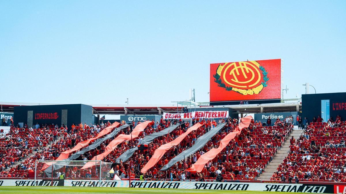 La grada de L’Infern, durante el partido ante el Villarreal de la pasada temporada.