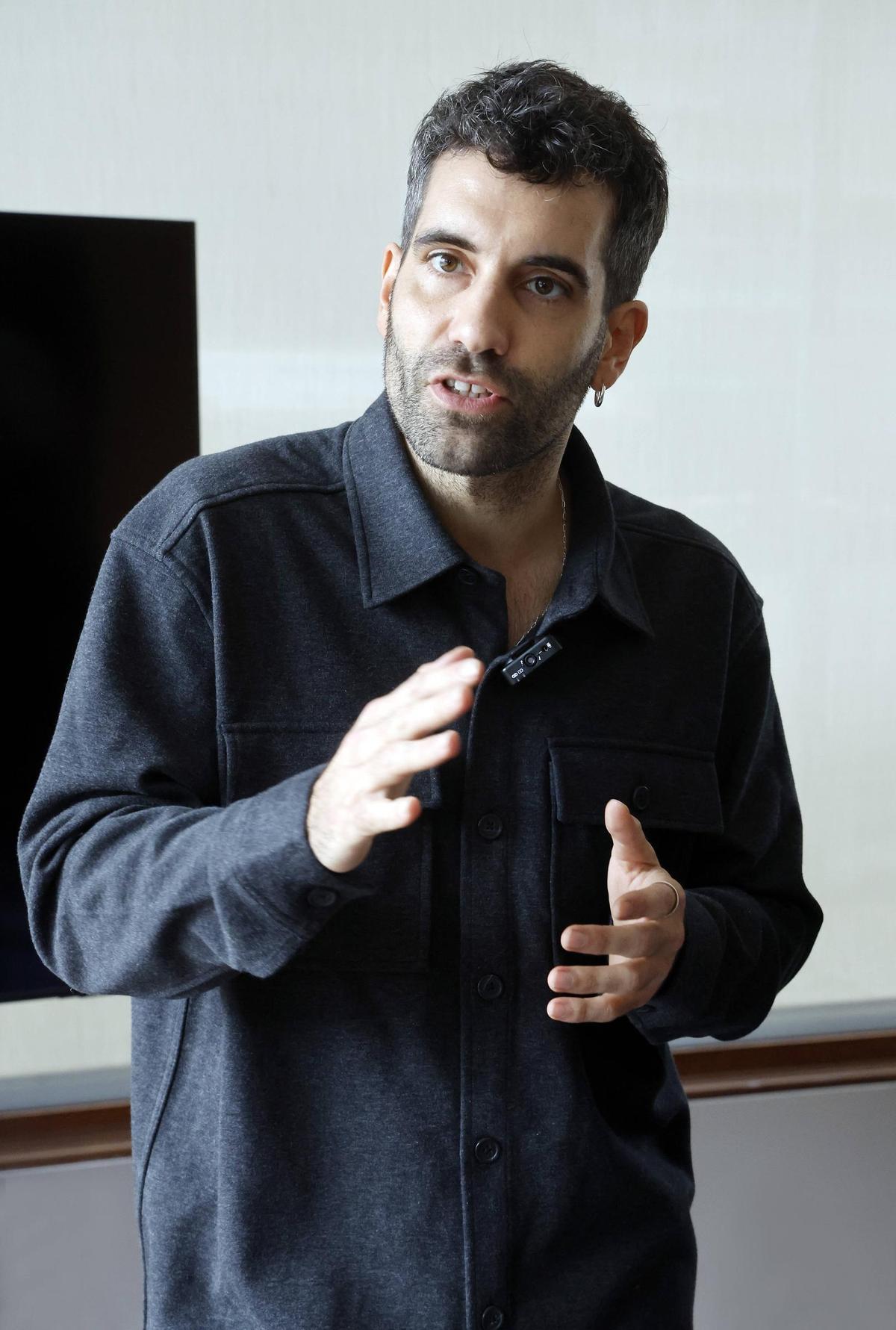 Tamar Novas, en Vigo, en la promoción de "Rondallas".