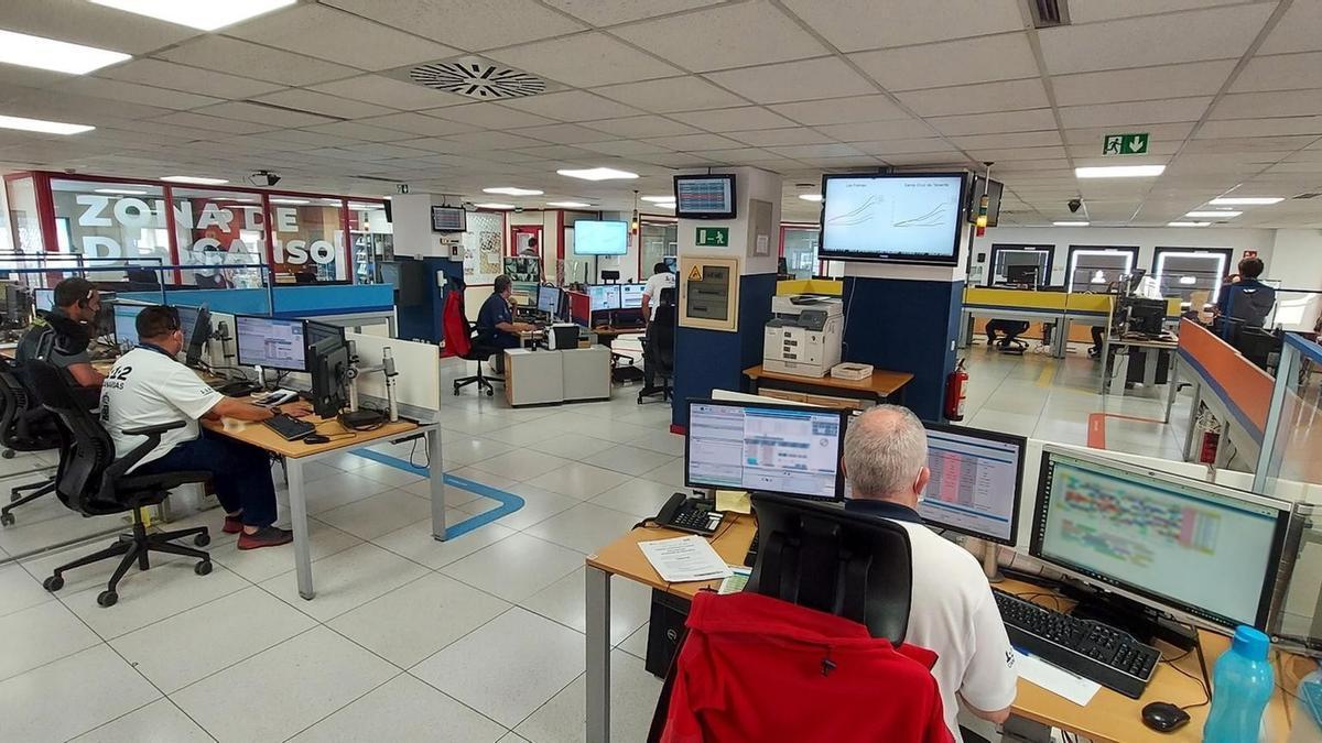 Imagen de la sala del 112 Canarias