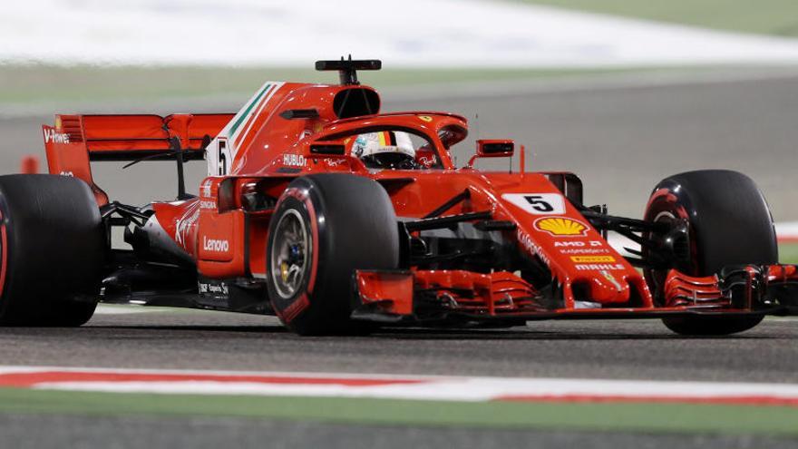 L&#039;alemany Sebastian Vettel (Ferrari)