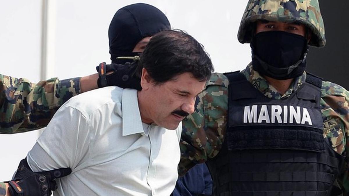 'El Chapo' Guzmán, el 22 de febrero del 2014, cuando fue arrestado