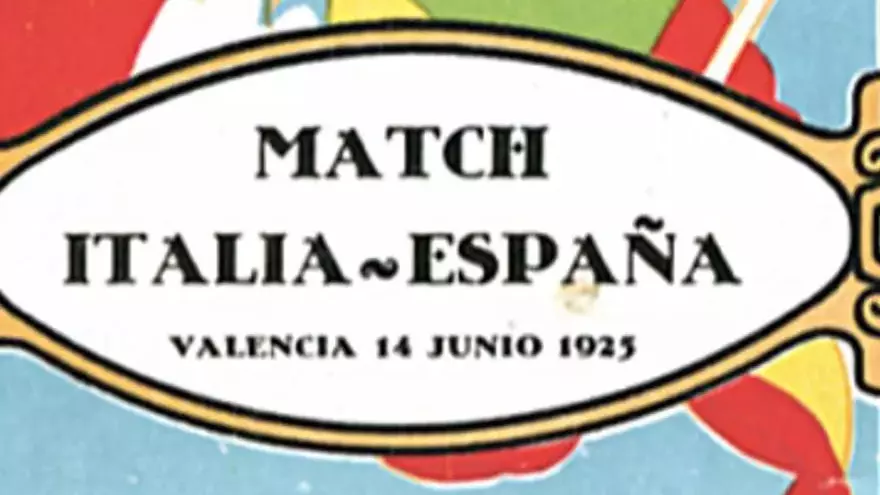 Se cumplen 100 años del primer partido internacional en Mestalla