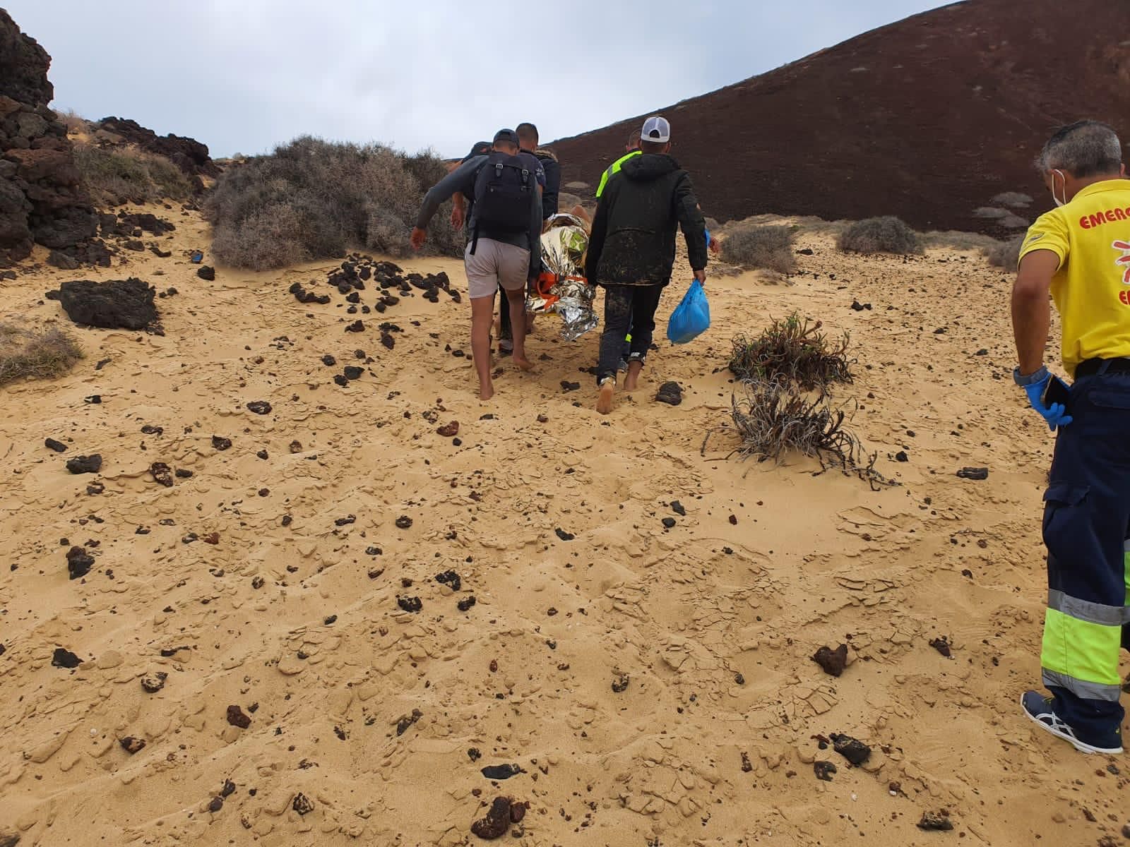 Llegada patera a La Graciosa