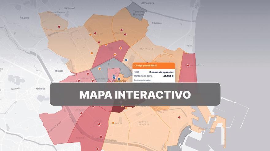 El juego 'apuesta' por los barrios pobres: dos de cada tres locales están en zonas de rentas bajas