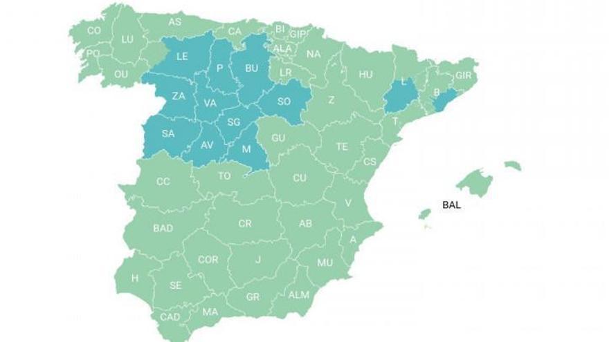 El 70% de la población española estará el lunes en la fase 2