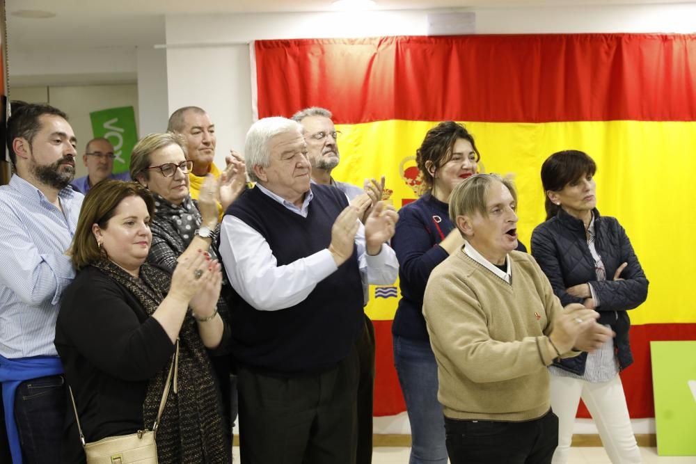 Noche electoral de Vox en Asturias